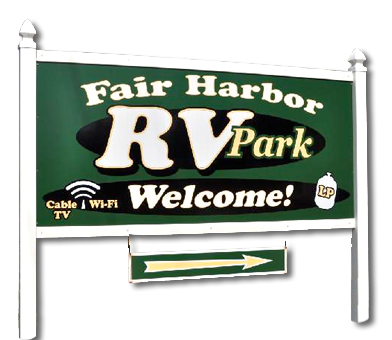 Fair harbor sign